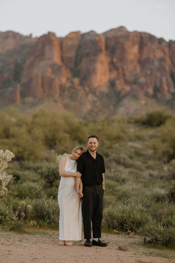 Superstition Mountains - The Perfect Desert Outdoor Engagement Location