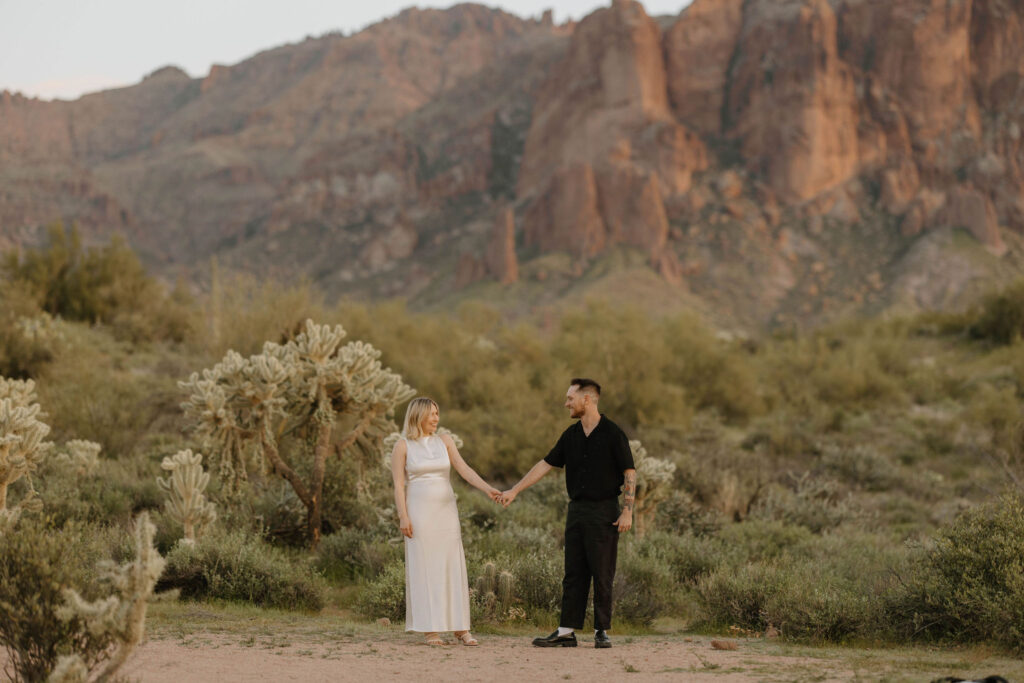 Superstition Mountains - The Perfect Desert Outdoor Engagement Location